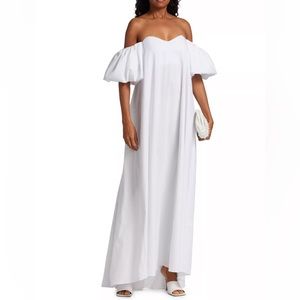 Caroline Constas Palmer Off-The-Shoulder Gown